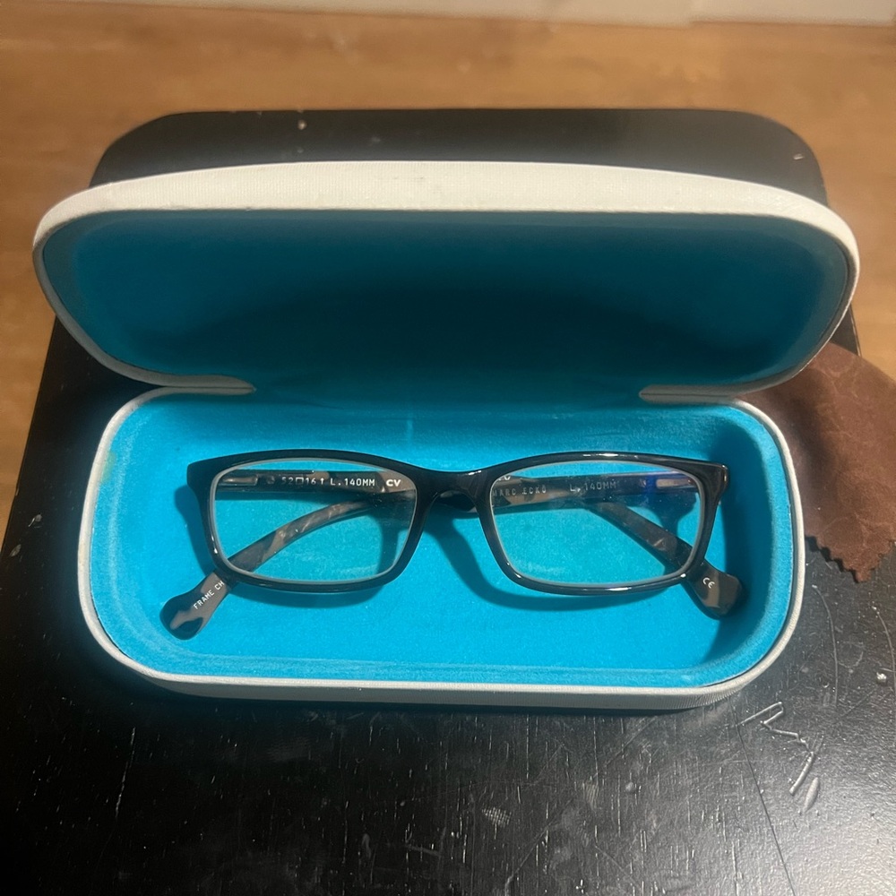 Marc Echo Camo Men's Black Glasses with Case and cleaning cloth